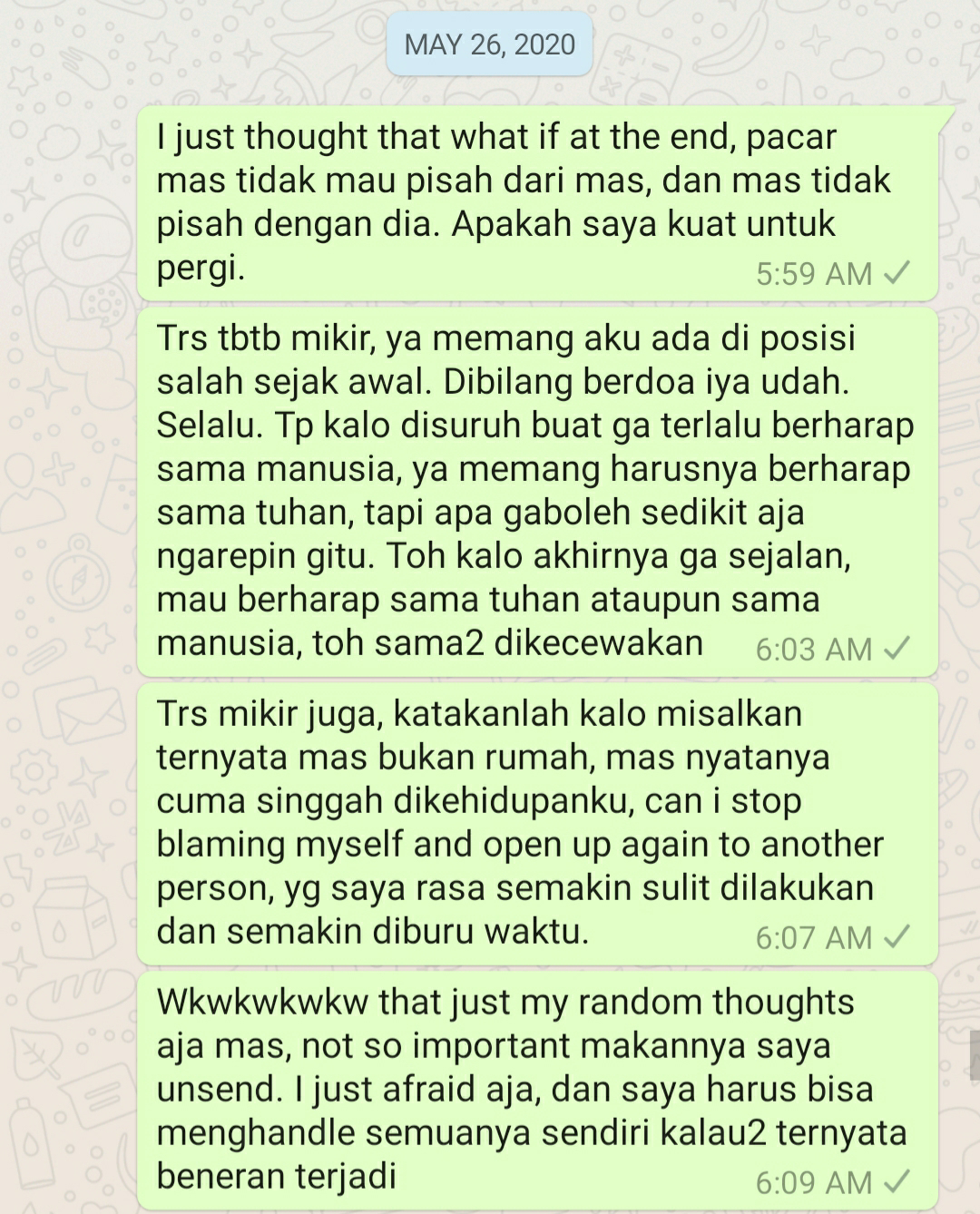 Masker dari Kata-Kata yang Tak Pernah Terucap